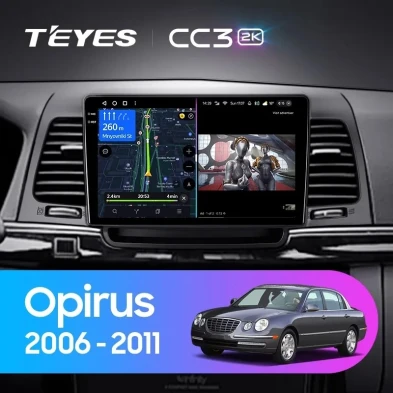 Штатная магнитола Teyes CC3 2K 4/64 Kia Opirus GH (2006-2011)