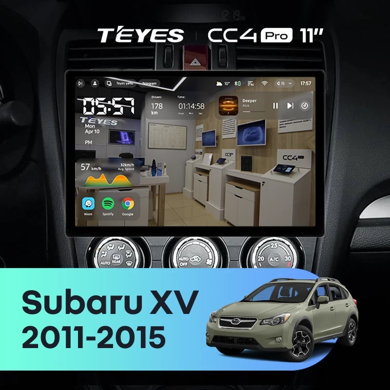 Штатная магнитола Teyes CC4 Pro 8/128 Subaru XV (2011-2015) Тип-A (11")