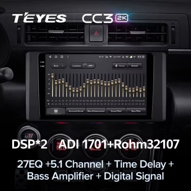 Штатная магнитола Teyes CC3 2K 6/128 Toyota GR 86 ZN8 GT 86 ZN6 (2012-2021)