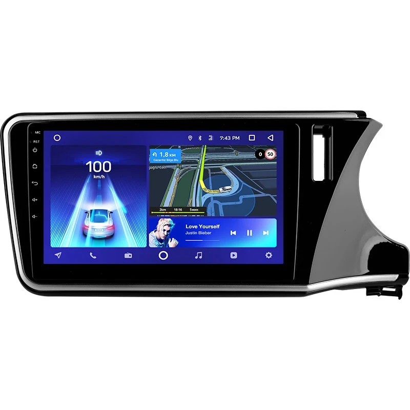 Переходная рамка Honda City / Grace 1 (2014-2017) Правый руль Тип-B (10")