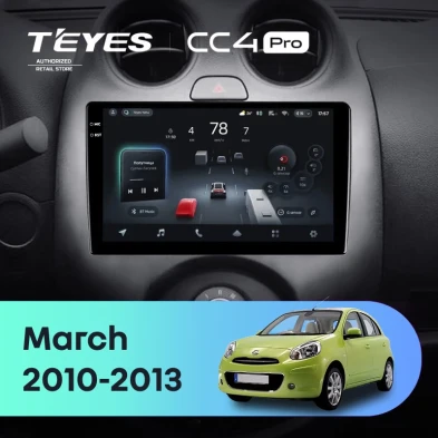 Штатная магнитола Teyes CC4 Pro 8/128 Nissan March K13 (2010-2013)