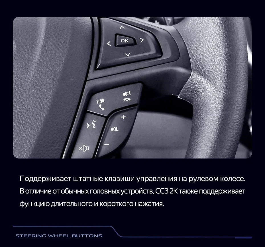 Штатная магнитола Teyes CC3 2K 6/128 Ford Edge 2 (2015-2018) F1