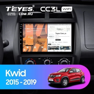 Штатная магнитола Teyes CC3L WiFi 2/32 Renault KWID (2015-2019)