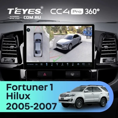 Штатная магнитола Teyes CC4 Pro 360 8/128 Toyota Fortuner (2005-2007) F2 (13")