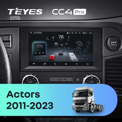 Штатная магнитола Teyes CC4 Pro 12/256 Mercedes-Benz Actros (2011-2023)