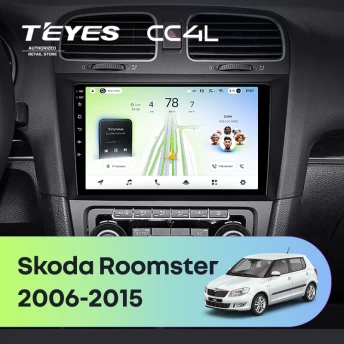 Штатная магнитола Teyes CC4L 6/64 Skoda Roomster (2006-2015)