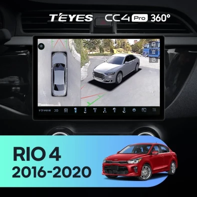 Штатная магнитола Teyes CC4 Pro 360 12/256 Kia Rio 4 (2016-2020) Тип-B (13")