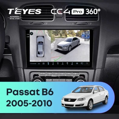Штатная магнитола Teyes CC4 Pro 360 12/256 Volkswagen Passat B6 (2005-2010)