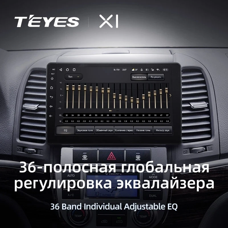 Штатная магнитола Teyes X1 4G 2/32 Hyundai Santa Fe 2 (2006-2012)