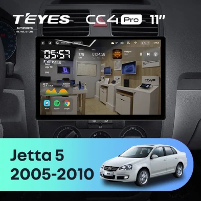 Штатная магнитола Teyes CC4 Pro 12/256 Volkswagen Jetta 5 (2005-2010) F2 (11")