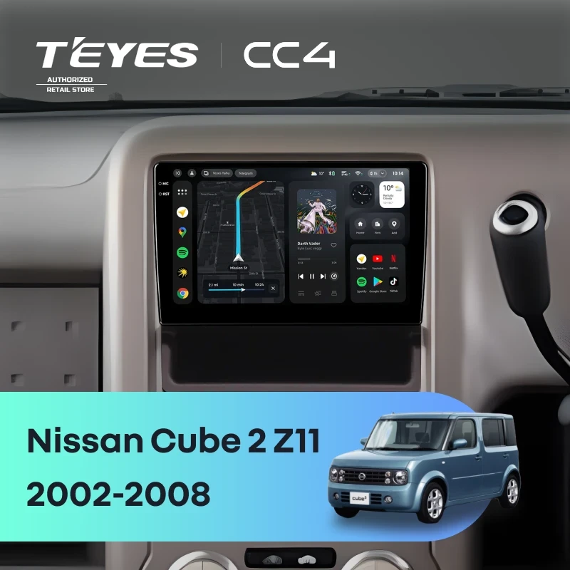 Штатная магнитола Teyes CC4 6/64 Nissan Cube 2 Z11 (2002-2008)