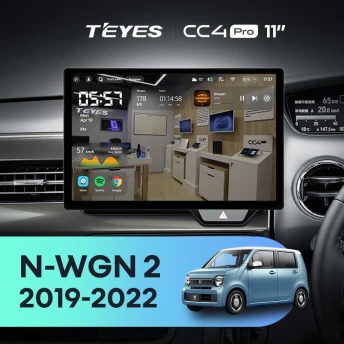 Штатная магнитола Teyes CC4 Pro 12/256 Honda N-WGN 2 (2019-2022) Правый руль (11")