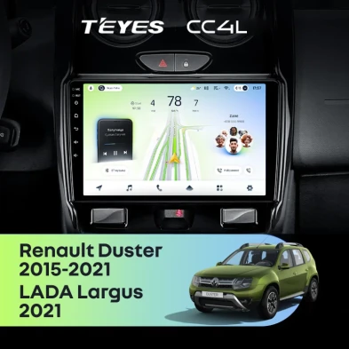 Штатная магнитола Teyes CC4L 6/64 Renault Duster (2015-2021) F1