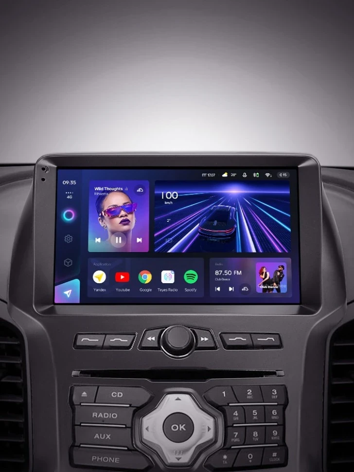 Штатная магнитола Teyes CC3 4/32 Ford Ranger 3 (2011-2015) F1