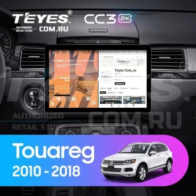 Штатная магнитола Teyes CC3 2K 360 6/128 Volkswagen Touareg FL NF (2010-2018) Тип-B (13")