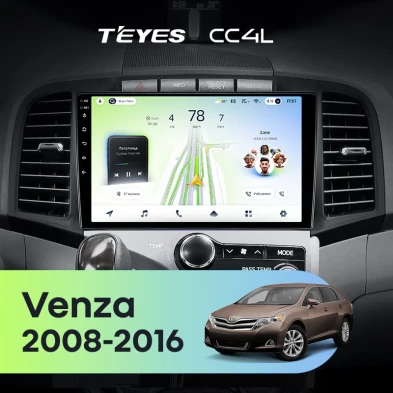 Штатная магнитола Teyes CC4L 6/64 Toyota Venza (2008-2016)