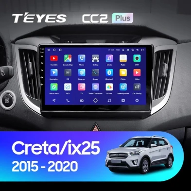 Штатная магнитола Teyes CC2L Plus 1/16 Hyundai Creta (2015-2020)