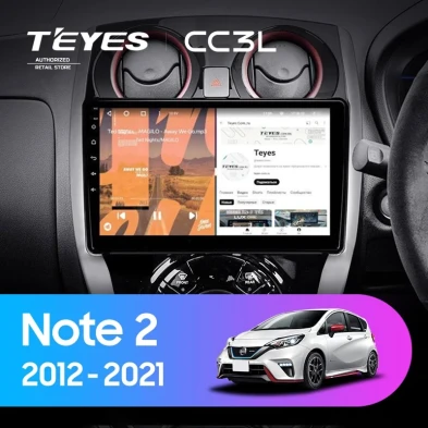 Штатная магнитола Teyes CC3L 4/64 Nissan Note 2 E12 (2012-2021)