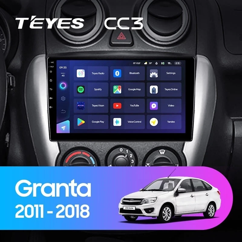 Штатная магнитола Teyes CC3 4/32 Lada Granta Sport (2011-2018) Тип-A