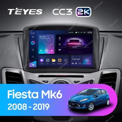 Штатная магнитола Teyes CC3 2K 4/32 Ford Fiesta Mk 6 (2008-2019) F2 Тип-A
