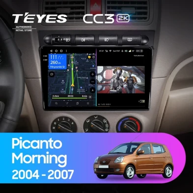 Штатная магнитола Teyes CC3 2K 4/64 Kia Picanto SA Morning (2004-2007)