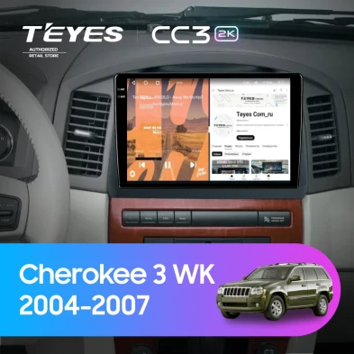 Штатная магнитола Teyes CC3 2K 6/128 Jeep Grand Cherokee 3 WK (2004-2007) F2