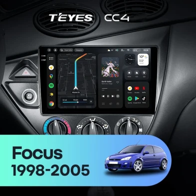 Штатная магнитола Teyes CC4 Pro 12/256 Ford Focus 1 (1998-2005) (11")