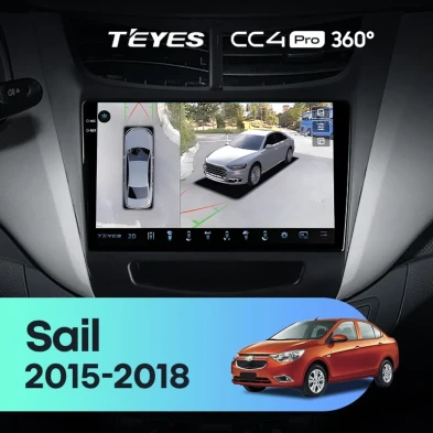 Штатная магнитола Teyes CC4 Pro 360 8/128 Chevrolet Sail (2015-2018)