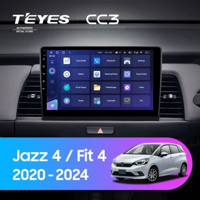 Штатная магнитола Teyes CC3 4/32 Honda Fit 4 (2020-2024) Тип-A Правый руль