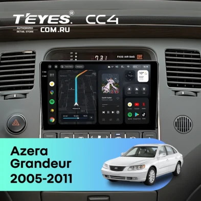 Штатная магнитола Teyes CC4 8/128 Hyundai Azera (2005-2011)