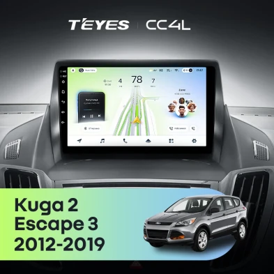 Штатная магнитола Teyes CC4L 6/64 Ford Kuga 2 (2012-2019) Тип-A