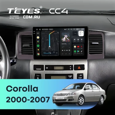 Штатная магнитола Teyes CC4 6/64 Toyota Corolla 120 (2000-2007) (коричневая) F1