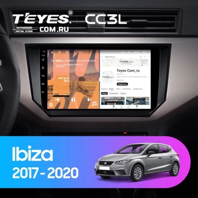 Штатная магнитола Teyes CC3L 4/64 Seat Ibiza (2017-2020)