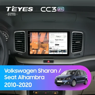 Штатная магнитола Teyes CC3 2K 4/32 Volkswagen Sharan (2010-2015)