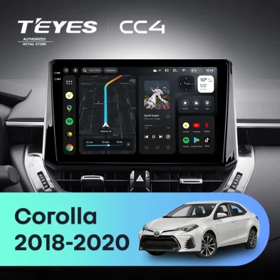 Штатная магнитола Teyes CC4 6/64 Toyota Corolla 12 (2018-2020) Тип-A