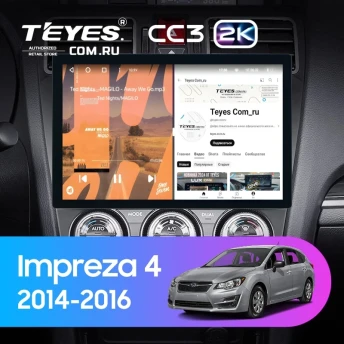 Штатная магнитола Teyes CC3 2K 4/32 Subaru Impreza 4 (2014-2016) (11")