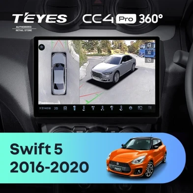 Штатная магнитола Teyes CC4 Pro 360 12/256 Suzuki Swift 5 (2016-2020) (11")
