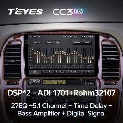 Штатная магнитола Teyes CC3 2K 6/128 Lexus LX470 (1998-2003) F3