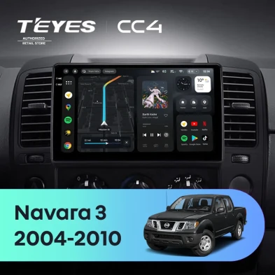 Штатная магнитола Teyes CC4 8/128 Nissan Navara D40 (2004-2010) F1