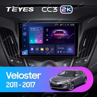 Штатная магнитола Teyes CC3 2K 4/32 Hyundai Veloster FS (2011-2017) Тип-A