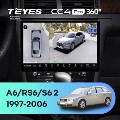 Штатная магнитола Teyes CC4 Pro 360 12/256 Audi RS6 1 (2002-2006) (13")