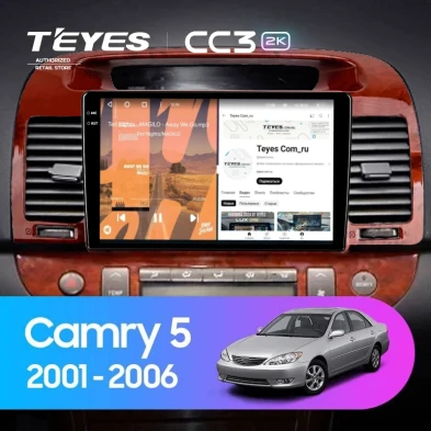 Штатная магнитола Teyes CC3 2K 6/128 Toyota Camry 5 XV 30 (2001-2006) Тип-B