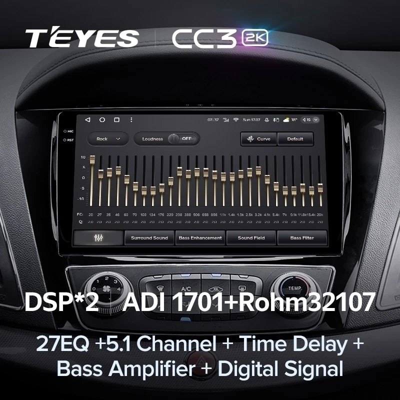 Штатная магнитола Teyes CC3 2K 360 6/128 JAC Refine S5 (2013-2019)