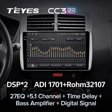 Штатная магнитола Teyes CC3 2K 6/128 Toyota Ist XP110 (2007-2016)