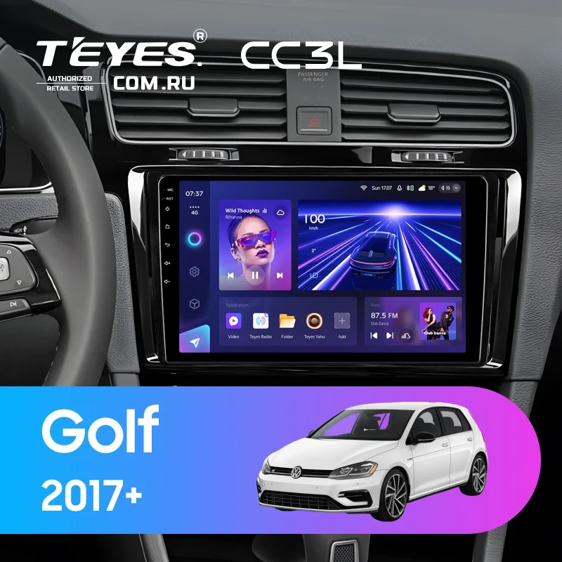 Штатная магнитола Teyes CC3L 4/64 Volkswagen Golf 2017+