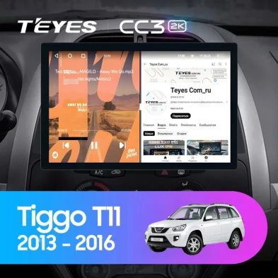 Штатная магнитола Teyes CC3 2K 360 6/128 Chery Tiggo T11 FL (2013-2016) (13")