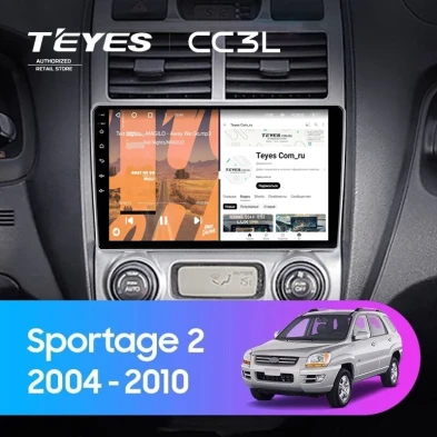 Штатная магнитола Teyes CC3L 4/64 Kia Sportage 2 (2004-2010) F1