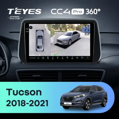 Штатная магнитола Teyes CC4 Pro 360 12/256 Hyundai Tucson (2018-2021)