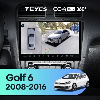Штатная магнитола Teyes CC4 Pro 360 8/128 Volkswagen Golf 6 (2008-2016) (13")