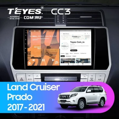 Штатная магнитола Teyes CC3 4/64 Toyota Land Cruiser Prado 150 (2017-2021)